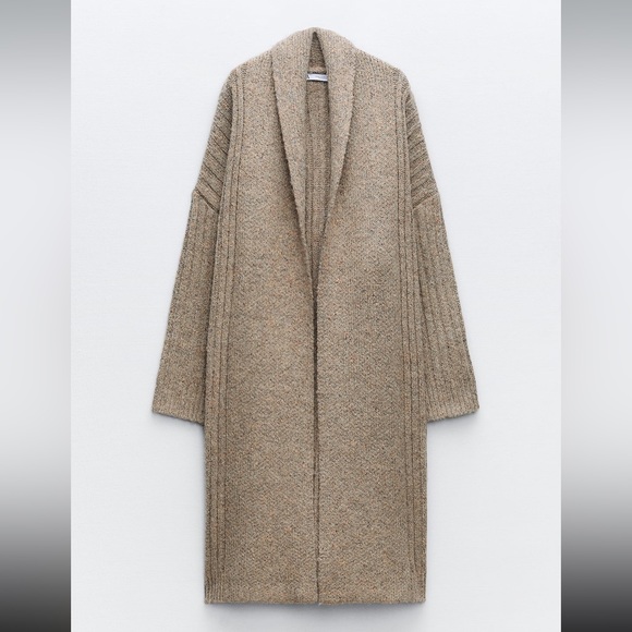 Zara Sweaters - Zara chunky knit cardigan coat 2024 premium
